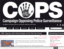 Tablet Screenshot of campaignopposingpolicesurveillance.com